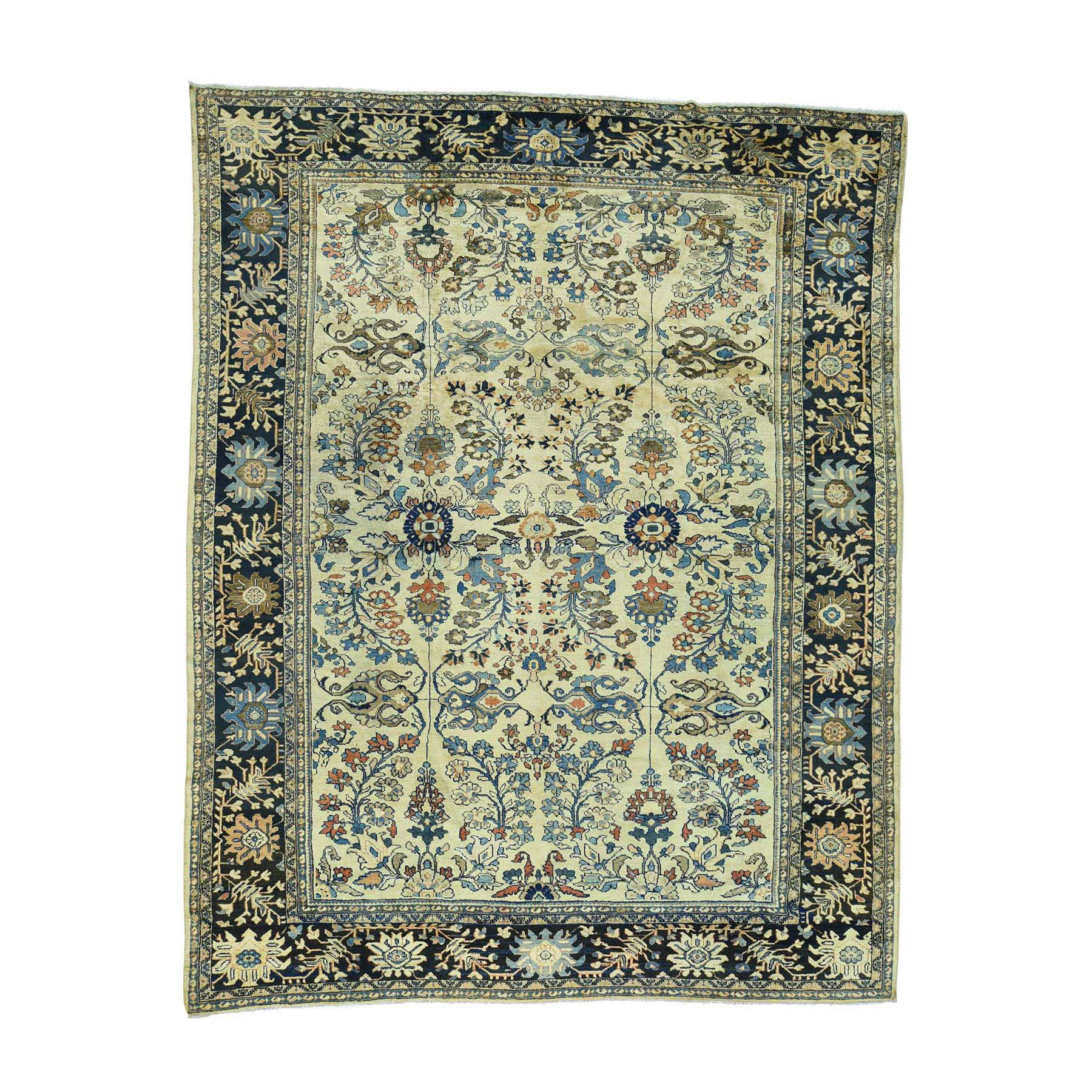 Casual Wool Hand-Knotted Area Rug 9'4